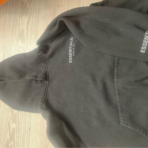 Black Essentials Hoodie